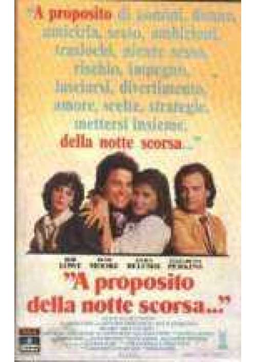 A proposito della notte scorsa