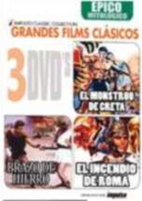 Cinema Epico e Mitologico (Teseo contro il Minotauro/Colosso di Roma/L'Incendio di Roma) (3 dvd) in spagnolo