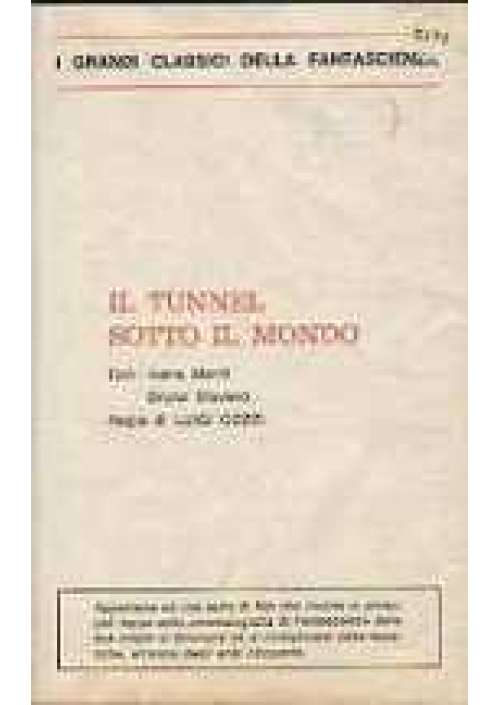 Il Tunnel sotto il mondo